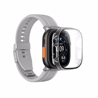 AmazingThing Radix grūdintas stiklas su dėklu Apple Watch UItra 3 49mm - Skaidrus