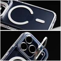 Dėklas LENS MAG COVER suderinamas su MagSafe telefonui IPHONE 16 baltas