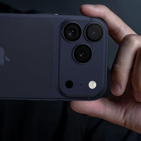 Benks grūdintas stiklas DR Sapphire Lens Protector kamerai iPhone 17 Pro/17 Pro Max (3 lęšiai) mėlynas