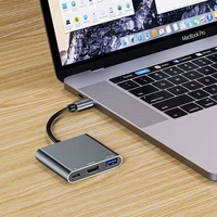 HUB Tech-Protect V1 3in1 USB-C - USB-A 3.0 / USB-C PD 100W / HDMI 4K 30Hz - pilkas