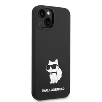 Karl Lagerfeld KLHMP14MSNCHBCK iPhone 14 Plus 6.7" juodas silikoninis dėklas Choupette, magnetinis (MagSafe)