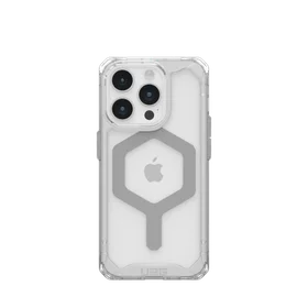 UAG Plyo Magnetinis dėklas telefonui iPhone 15 Pro - permatomas ir sidabrinis