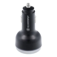 Automobilinis įkroviklis USB A + 2 x Type C PD QC3.0 3A 191W CC69-2C1A juodas