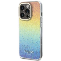 Guess IML Faceted Mirror Disco Iridescent dėklas telefonui iPhone 15 Pro – įvairiaspalvis