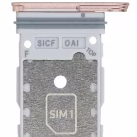 SIM kortelės laikiklis Samsung S931 S25/S936 S25 Plus Dual Pink Gold originalus (service pack)