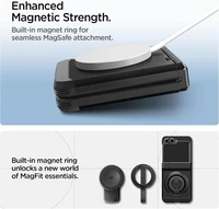 Spigen Tough Armor Pro Mag Magnetinis dėklas telefonui Samsung Galaxy Z Flip 6 / 7 FE - juodas