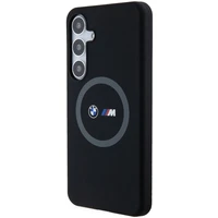 BMW M Silikoninis spausdintas žiedas Magnetinis dėklas telefonui Samsung Galaxy S24+ - juodas