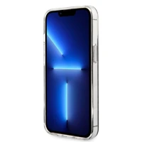 Rinkinys Guess GUBPP13LH4EACSK dėklas + įkroviklis iPhone 13 Pro juodas kietas dėklas su 4G raštu Magnetinis