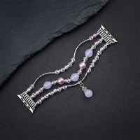 Apyrankė Apple Watch 42/44/45 dizainas 4 sidabrinė-violetinė