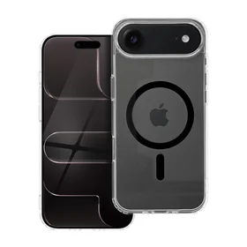 Drop Glue spalvingas magnetinis dėklas telefonui, suderinamas su MagSafe, skirtas IPHONE 17 Air, juodas