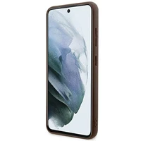 Guess 4G Stripe Collection dėklas telefonui Samsung Galaxy S24+ - rudas