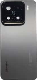 Galinis dangtelis Xiaomi 15 Black su kameros stikliuku ORG