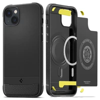Spigen Rugged Armor Mag dėklas su MagSafe iPhone 14 - matinė juoda