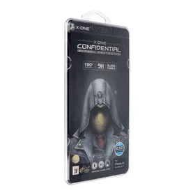 Apsauginis stiklas pilnas dangtis itin tvirtas privatumo (Privacy) temperuotas stiklas 9H - skirtas iPhone 15 Pro Max (full glue)