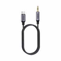 FONENG laidas BM31 USB-C - JACK 3.5MM 1M juodas