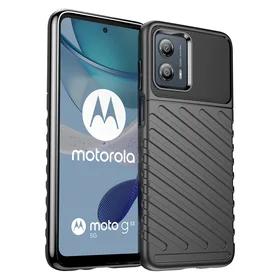 Thunder dėklas Motorola Moto G53 silikoninis šarvuotas dėklas juodas