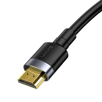 Baseus Cafule HDMI / HDMI 2.0 4K 60 Hz 3D 18 Gbps kabelis - juodas
