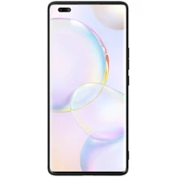 Nillkin Textured dėklas patvarus sustiprintas dėklas su gelio rėmu ir nailono nugarėle Honor 50 Pro juodas