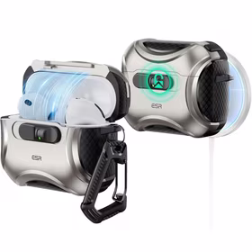 ESR Cyber FlickLock MagSafe deklas AirPods Pro 3 - Sidabrinis