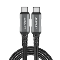 Acefast C1-09 USB-C / USB-C USB4 PD3.1 kabelis 5A 1m - pilkai juodas