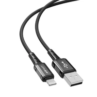 Acefast kabelis MFI USB - Lightning 1.2m, 2.4A juodas (C1-02 juodas)