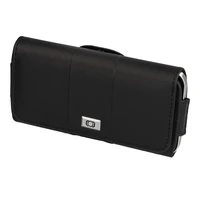 Tel Protect MAX diržo dėklas (DYDIS 14) Iphone 11/16 Plus/16 Pro/17 Pro/Huawei P30 Lite/Samsung S23/S24/S25 juodas, odinis (155x80x14 mm)