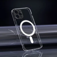 CLEAR MAG COVER magnetinis dėklas telefonui su kameros apsauga, suderinamas su MagSafe, skirtas IPHONE 12 Pro Max, skaidrus