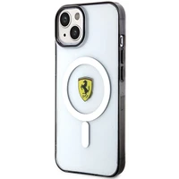 Ferrari FEHMP14SURKT iPhone 14 6.1" skaidrus kietas dėklas telefonui kontūrinis magnetinis (MagSafe)