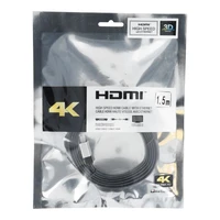 HDMI į HDMI 4K 60Hz didelio greičio kabelis su Ethernet ver. 2.0 BLISTER 1,5 m juodas