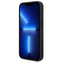 Guess Saffiano dirželis dėklas telefonui iPhone 14 Plus - juodas