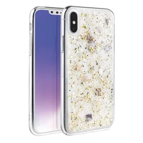 Uniq Lumence skaidrus dėklas telefonui iPhone Xs Max - auksinis