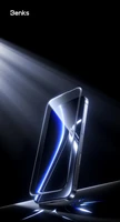 Apsauginis stiklas (m) Benks Glass Warrior safyro danga LL65 iPhone 16 Pro plonas kraštas - juodas (m)