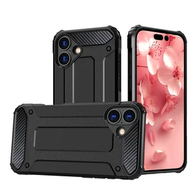 Hybrid Armor dėklas telefonui iPhone 16 - juodas