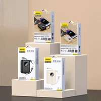 Išorinė baterija Dudao K14 10000mAh su USB-C / Lightning laidais (juoda)