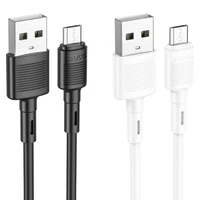 USB kabelis Hoco X83 USB-A to MicroUSB 1.0m baltas
