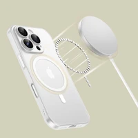 Tech-Protect MagSlim Magnetinis dėklas telefonui iPhone 16 Pro - baltas