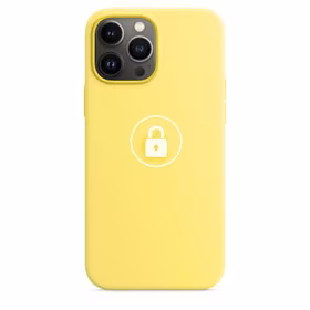 Dėklas "Silicone Case v2" skirtas iPhone 13 / Lemon Zest / su įpakavimu