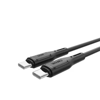 WiWU - Starlink serijos duomenų kabelis Wi-C043E USB C į USB C 30W - juodas