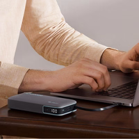 Cuktech CUKP200NGLDG 55W 20000mAh Išorinė baterija su įmontuotu USB-C kabeliu - pilka