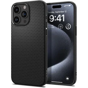 Spigen Liquid Air iPhone 15 Pro dėklas - matinė juoda