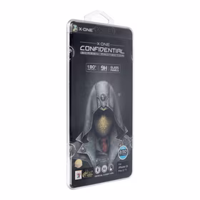 Apsauginis stiklas pilnas dangtis itin tvirtas privatumo (Privacy) temperuotas stiklas 9H - skirtas iPhone 15 Pro (full glue)