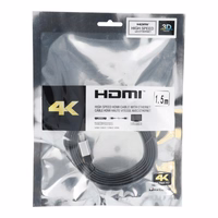 HDMI į HDMI 4K 60Hz didelio greičio kabelis su Ethernet ver. 2.0 BLISTER 1,5 m juodas