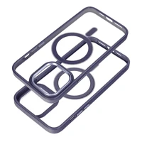 Dėklas telefonui iPhone 14 Pro Max tamsiai purpurinis magnetinis dėklas su MagSafe