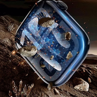 "Tech-Protect Easy Set Flex+" 3 pakuočių grūdintas stiklas "Apple Watch" 40 mm laikrodžiui - Juodas