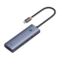4in1 Hub Baseus UltraJoy USB-C į USB 3.0 (kosminis pilkas)