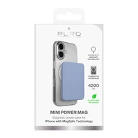 "Puro" 4200 mAh itin plonas "MagSafe" USB-C suderinamas maitinimo bankas - mėlynas