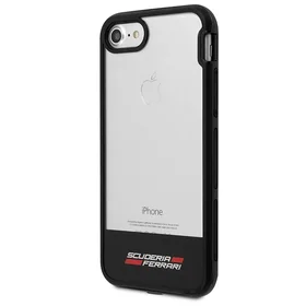 Ferrari Racing Shield dėklas telefonui iPhone 7 / 8 / SE 2020 / SE 2022 - Pusiau skaidrus