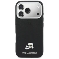 Karl Lagerfeld case for iPhone 17 Pro  6,3" HC MAGSAFE PU FW W/ K&C HEAD PIN BLACK
