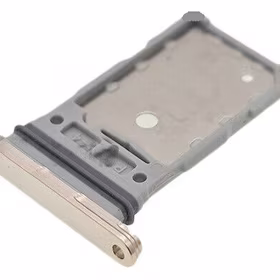 SIM kortelės laikiklis Samsung S911/S916 S23/S23 Plus Dual Cream ORG