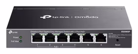 TP-Link Omada ES206GP tinklo komutatorius Valdomas Gigabit Ethernet (10/100/1000) Maitinimas per Eternetą (PoE) Juoda